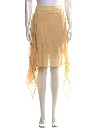 Pre-owned Plan C Midi Length Skirt In Neutrals