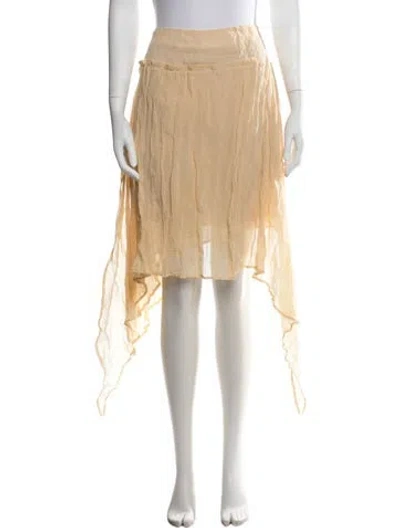 Pre-owned Plan C Midi Length Skirt In Neutrals