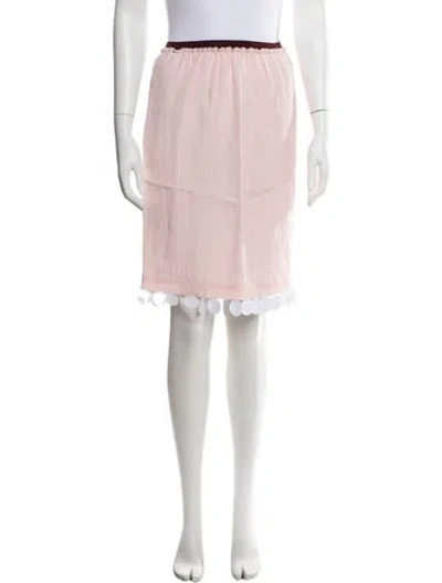 Pre-owned Plan C Midi Length Skirt W/ Tags In Pink