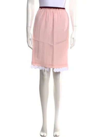 Pre-owned Plan C Midi Length Skirt W/ Tags In Pink
