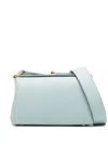 Plan C Mini Turn-lock Leather Shoulder Bag In 00b38 Powder Blue