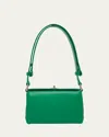 Plan C Mini Leather Shoulder Bag In Emerald
