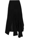 Plan C Multi-panel Midi Skirt In 黑色