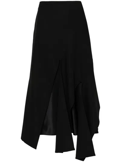 Plan C Multi-panel Midi Skirt In N Nero