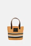 Plan C Natural Logo Small Tote In Natural