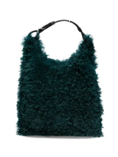 Plan C Open-top Tote Bag In Green