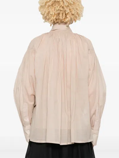 Plan C Organza Shirt In Nude