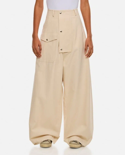 Plan C Oversize Trousers In White