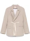 Plan C Panama Blazer In Braun
