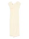Plan C Panel-detailing Maxi Dress In Yellow