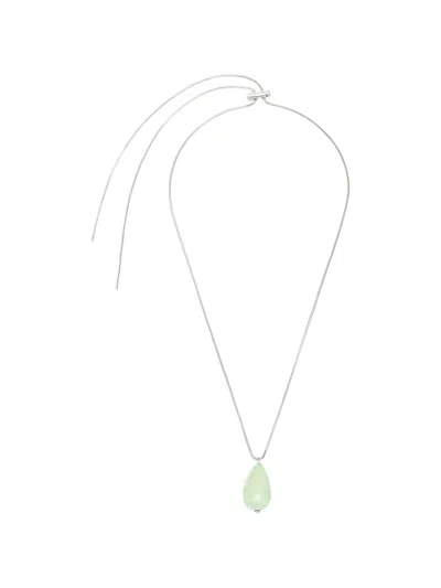 Plan C Paper-pearl Necklace In Silver