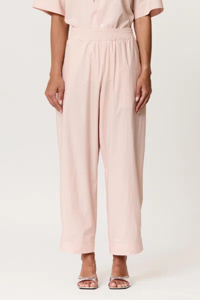 Plan C Parachute Trouser With Side Detail In Baby Pink