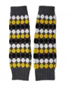 Plan C Patterned-jacquard Arm Warmer In Grey