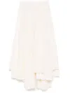 Plan C Pleated Long Skirt In 中性色
