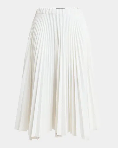 PLAN C PLEATED MIDI SKIRT