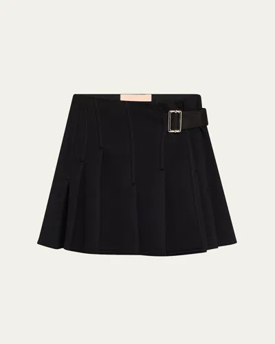 Plan C Pleated Mini Skirt