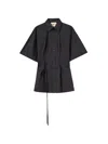 Plan C Popeline Shirt In Black