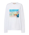 Plan C Printed Cotton Jersey T-shirt In White