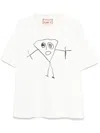 Plan C Bianca-print T-shirt In White