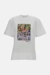Plan C White Graphic Crew Neck T-shirt In White