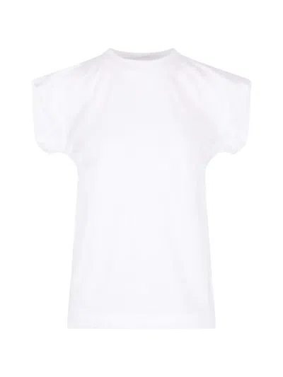 Plan C Puff-sleeve Graphic-print T-shirt In Multi