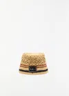 Plan C Raffia Hat In Brown