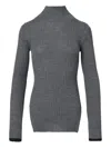 Plan C Ribbed-knit Turtleneck Sweater In Multi