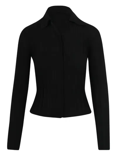 Plan C Ribbed Knitwear In Black