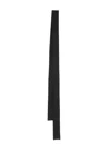 Plan C Logo-patch Ribbed Scarf In Black  