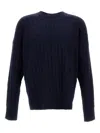 Plan C Ribbed Sweater In Blue