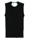 Plan C Ribbed Top In Black