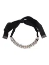 Plan C Ribbon-bow Chain Necklace In Black
