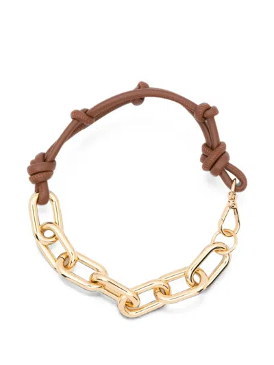 Plan C Rope-link Chunky-chain Necklace In Gold