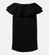 Plan C Ruffled Midi Skirt In Black