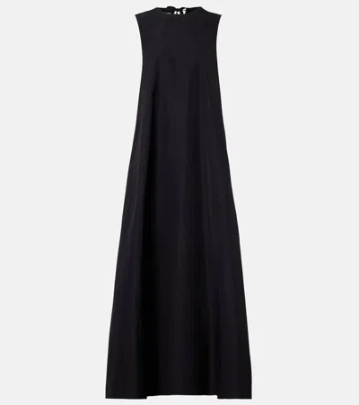 Plan C Satin Gown In Black