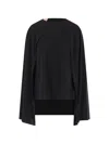 Plan C Scarf Blouse In Black