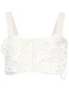 Plan C Sequin Corset Top In Neutrals