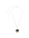 Plan C Sequin Pendant Necklace In Multi