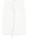 Plan C Paillette-embellished Midi Skirt In White