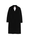 Plan C Sequin-embellishment Coat In Black