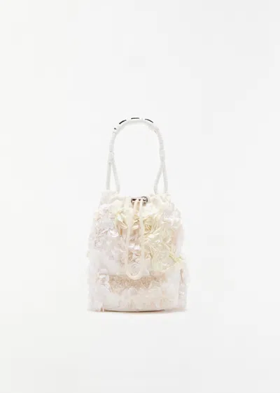 Plan C Sequins Bucket Bag In Butter