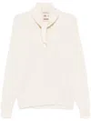 Plan C Shawl-embellished Sweater In 中性色