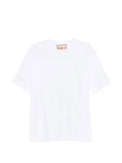 Plan C Short-sleeve T-shirt In White