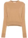 Plan C Side-slits Sweater In Brown