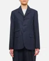 Plan C Single Breasted Blazer In Blue