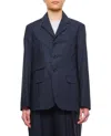 Plan C Single Breasted Blazer In Blue