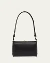 Plan C Small Leather Shoulder Bag In Black