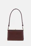 Plan C Maroon Leather Small Shoulder Bag
