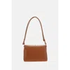 Plan C Leather Shoulder Bag In Brown