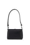 Plan C Smooth Grain Calfskin Shoulder Bag In Black